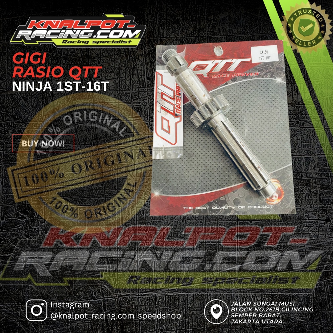 GIGI RASIO QTT NINJA 1ST-16T